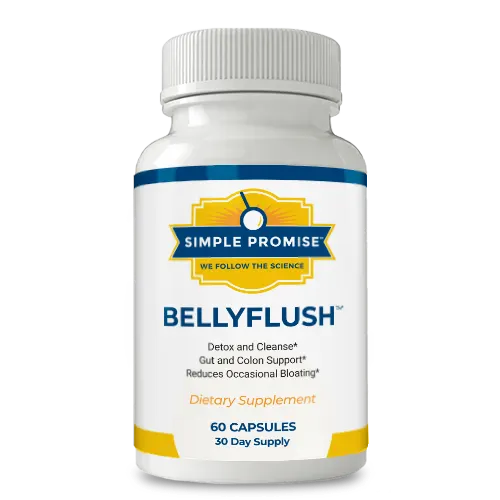 Single bottle of BellyFlush, 60 capsules, 30 day supply